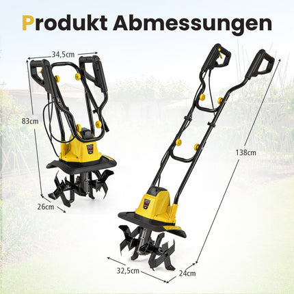 Electric Tiller 750W – 32cm Width, 22cm Depth