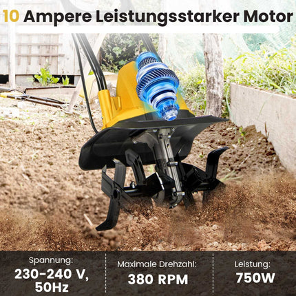 Electric Tiller 750W – 32cm Width, 22cm Depth