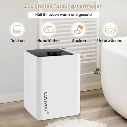 Electric Towel Warmer, 23L, Auto Shut-Off, Timer, LED Display