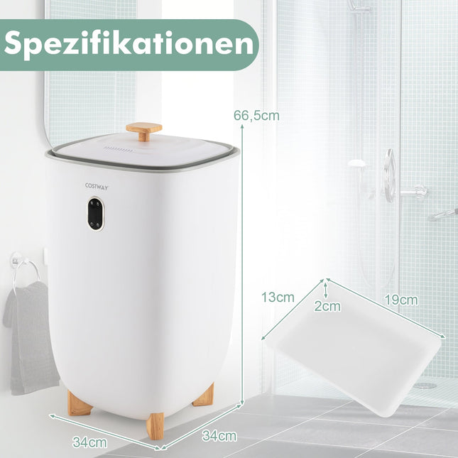 Electric Towel Warmer, 35L Capacity, Timer, White