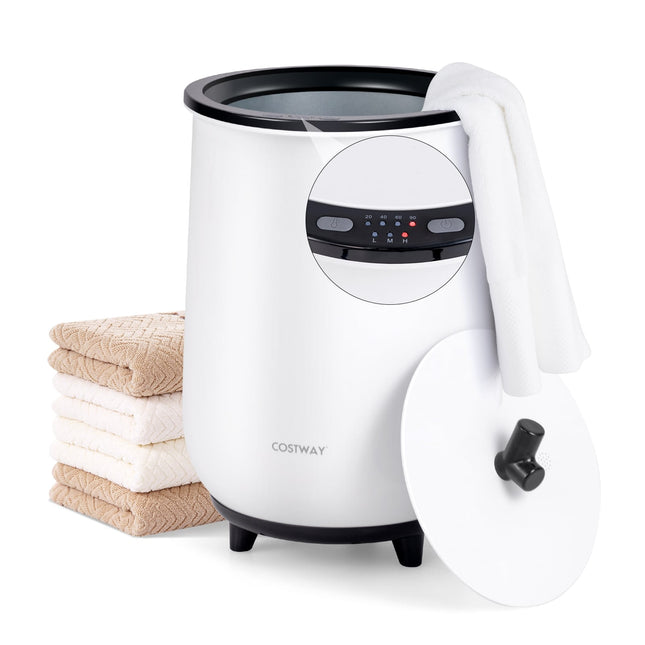 Elektrische handdoekverwarmer, 23 liter, 3 warmtestanden, zwart