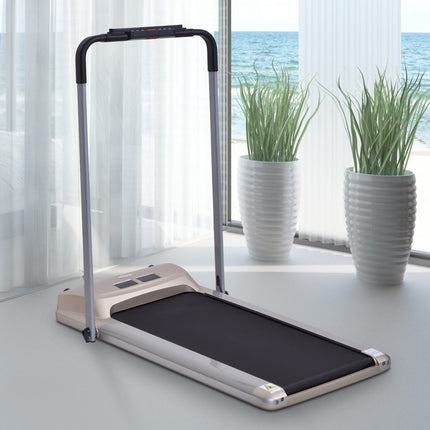 Foldable electric treadmill with LCD screen, 1-10 Km/H