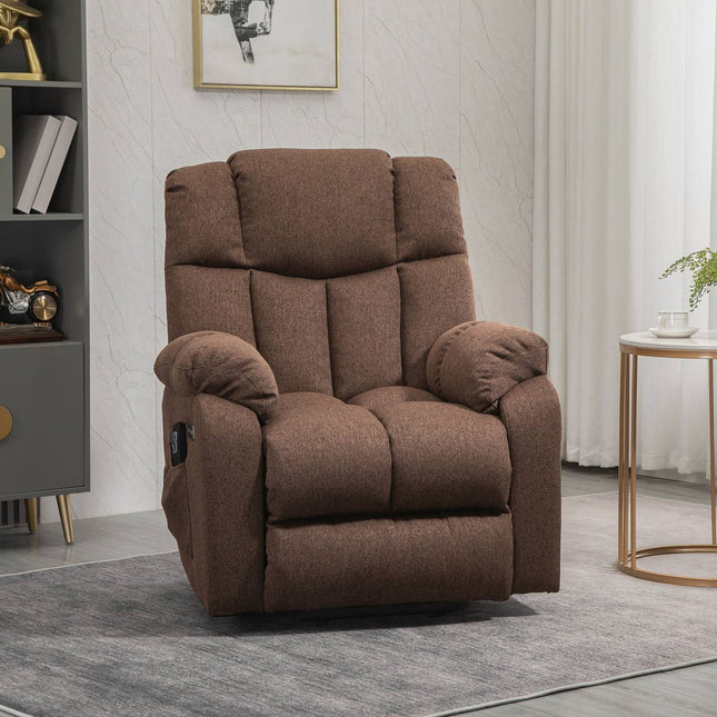 Power Lift Sun Lounger, Remote Control, Brown