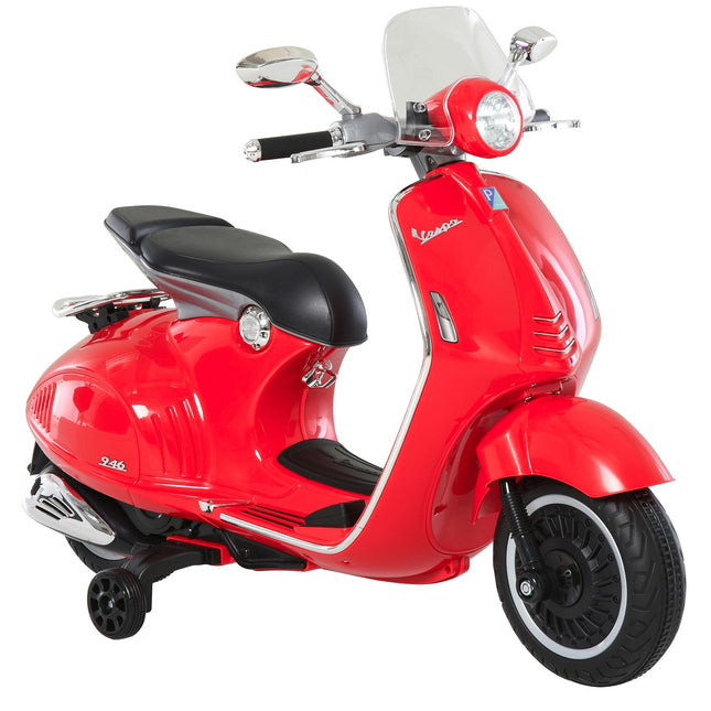 Electric motorcycle for children with MP3 & lights, red