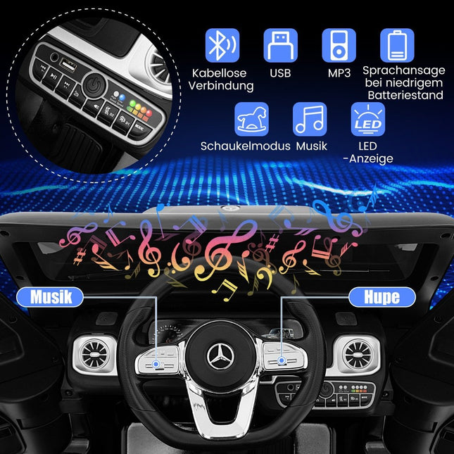 Electric car for children Mercedes Benz G500 children's car electric with remote control black