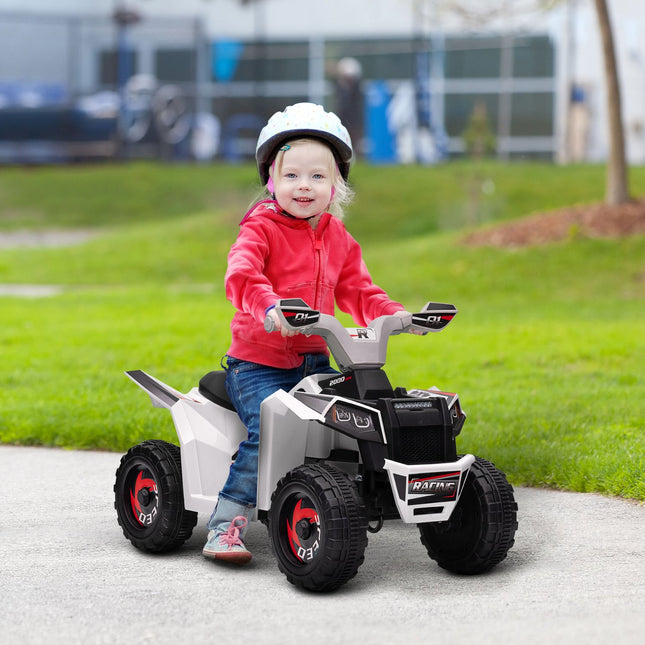 Electric Kids Quad - 6V, 2.5 km/h, 1.5-3 years, white