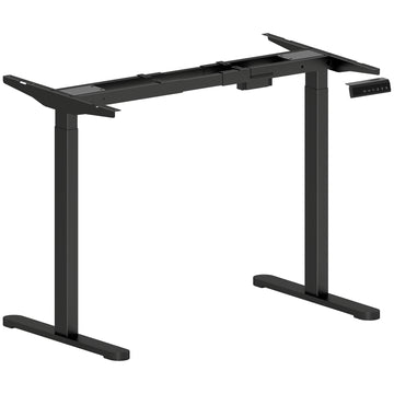 Height-Adjustable Electric Desk Frame, Steel, Black