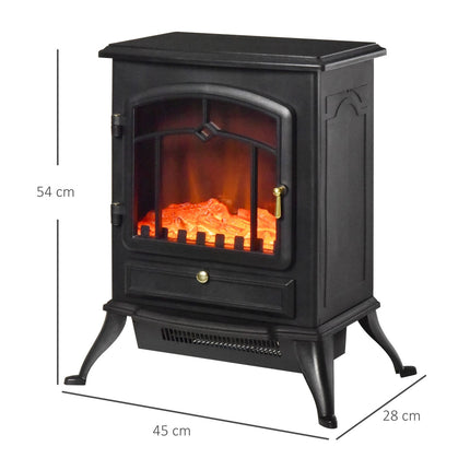 Electric stove Stove, Flame effect, Overheating protection