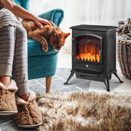 Electric stove Stove, Flame effect, Overheating protection
