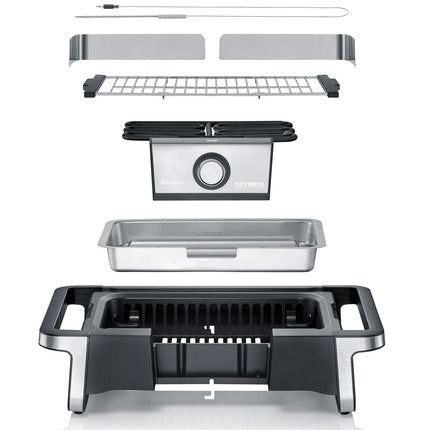 Electric grill with legs 500°C Senoa digital PG8118