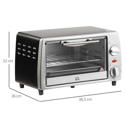 Electric oven 10L with adjustable temperature, timer & grill