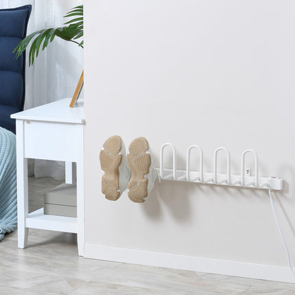 Electric shoe dryer, 60W, heats 3 pairs, wall mountable