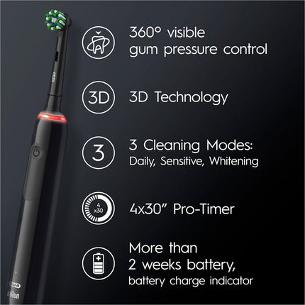 Electric toothbrush Pro 3 3000 CA Black Edition