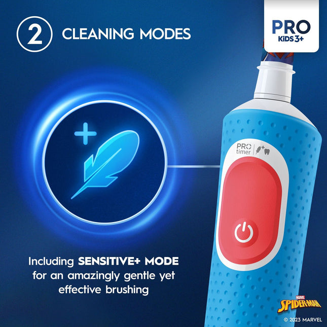 Electric toothbrush Vitality Pro Kids Spiderman HBOX