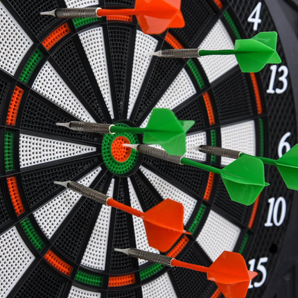 Electronic dart cabinet, 216 games, 12 darts, ABS-PP