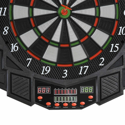 Electronic dart cabinet, 216 games, 12 darts, ABS-PP