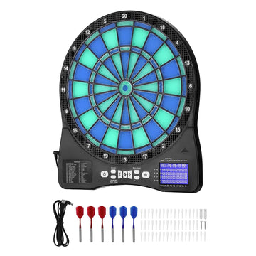 Electronic Dartboard With LED, 48 Games, LCD, 8 Players