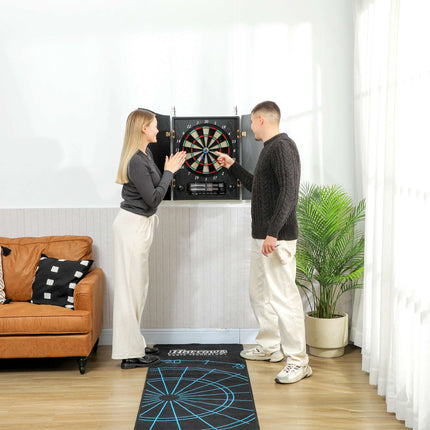 Electronic Dartboard with Cabinet, 25 Games, LED Display