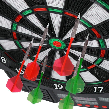 Electronic Dartboard with LED Display, 12 Darts, 27 Games