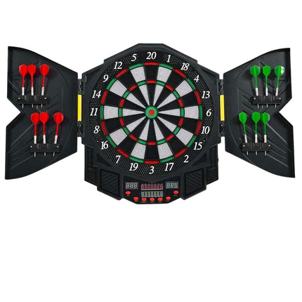 Electronic Dartboard with LED Display, 12 Darts, 27 Games