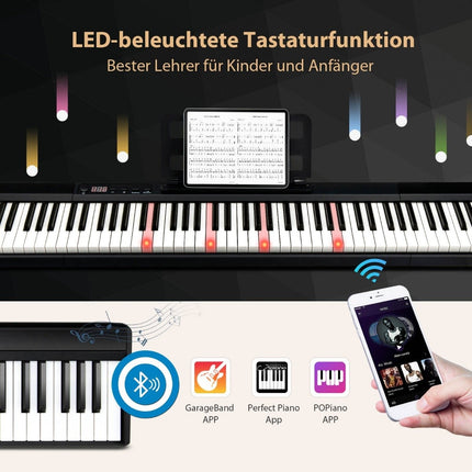 Electronic Keyboard 88 Keyboard Electric Piano Digital Keyboard Musical Instrument Set