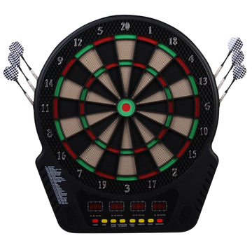 Electronic dart board, 27 games, 16 players, 6 darts