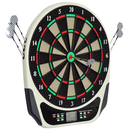 Electronic dart board with LCD screen - 18 games, 6 darts