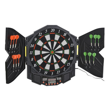 Electronic dart cabinet, 216 games, 12 darts, ABS-PP