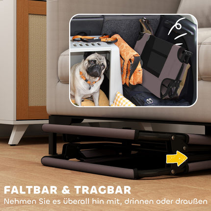 Elevated folding dog bed - Breathable mesh, 75x51x18 cm
