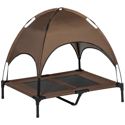 Outdoor elevated dog bed, ventilating canopy, 92x76x90 Cm