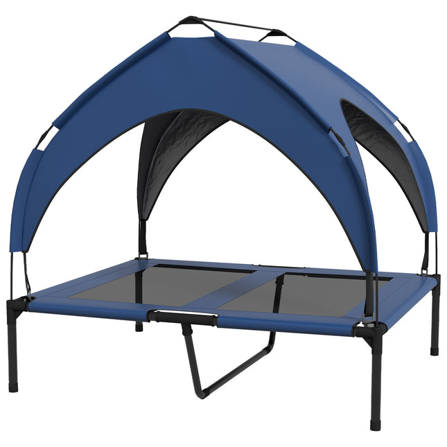 Elevated Canopy Dog Bed - Ventilated Outdoor Bed, Large