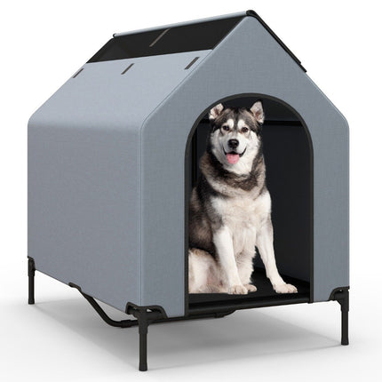 Elevated Dog House & Bed, Breathable Mesh, 75x110x106 cm