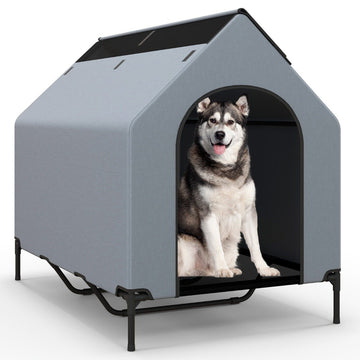 Elevated Dog House & Bed, Waterproof, 84x132x114 cm