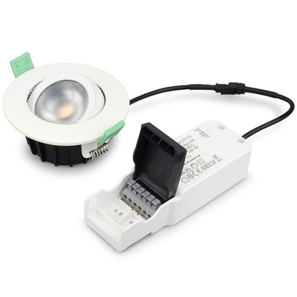 Ellen Recessed downlight Dim-to-Warm 520lm IP65 1-pack White