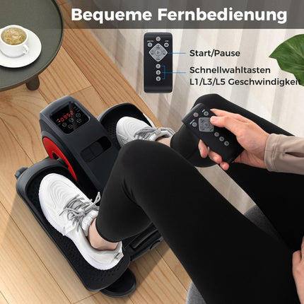Elliptical Trainer Under Desk with Display Monitor & Remote Control Electric Pedal Trainer