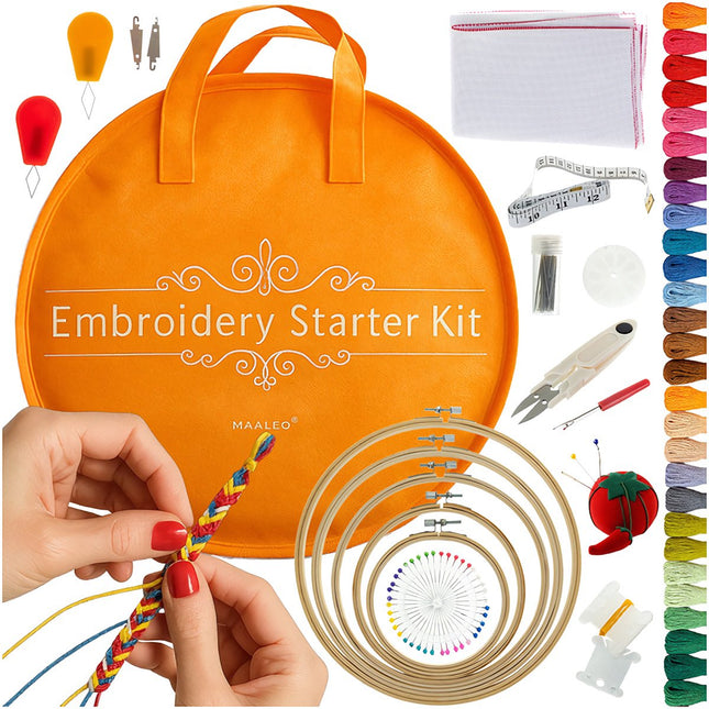 Embroidery Floss Kit, 100 Colors, Polyester Threads