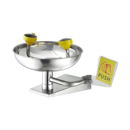 Emergency Eyewash Station – Wall-Mounted Stainless Steel