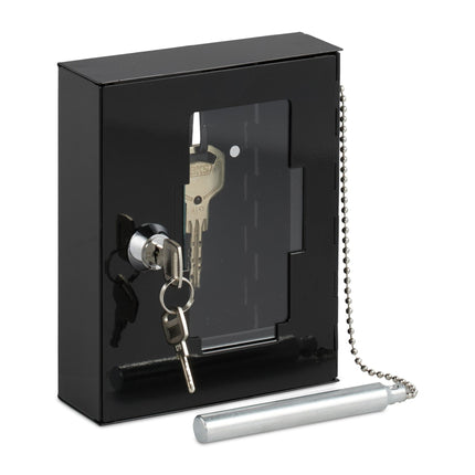 Emergency key box with flap