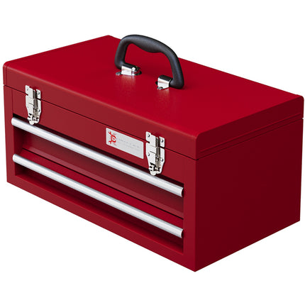 Steel tool box with drawers and lock, 46x24x22 cm