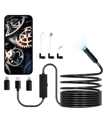 Endoscope Camera 1920P, 5m Cable, 8 LED, IP67