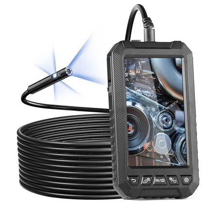 Endoscope Camera with Triple Lens, 5m Cable, 5in Screen