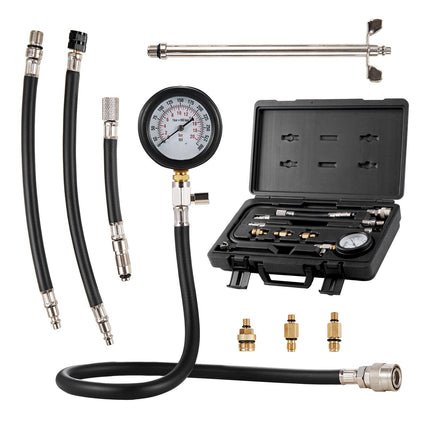 Engine Compression Tester Adapter Kit, 9-Piece 0-300 PSI