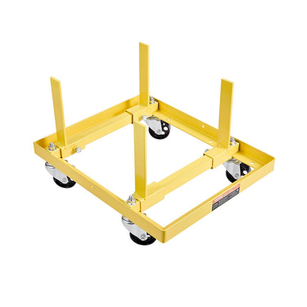 Engine Stand, 750 lb Adjustable, 4 Swivel Casters, Straps