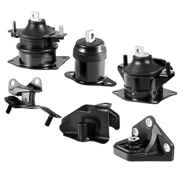 Engine & Transmission Mount Kit, 6-Pc, Accord 2003–2007 2.4L