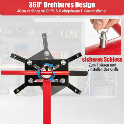 Engine stand 340 kg engine lifter 360° rotatable with 4 adjustable arms engine holder for garages