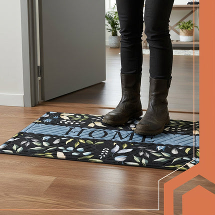 Entrance Doormat 75x45cm, Non-Slip Rubber Base