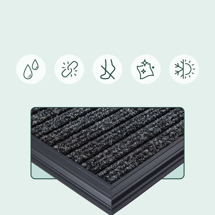 Entrance Mat With Aluminium Frame – Weatherproof, Non-Slip