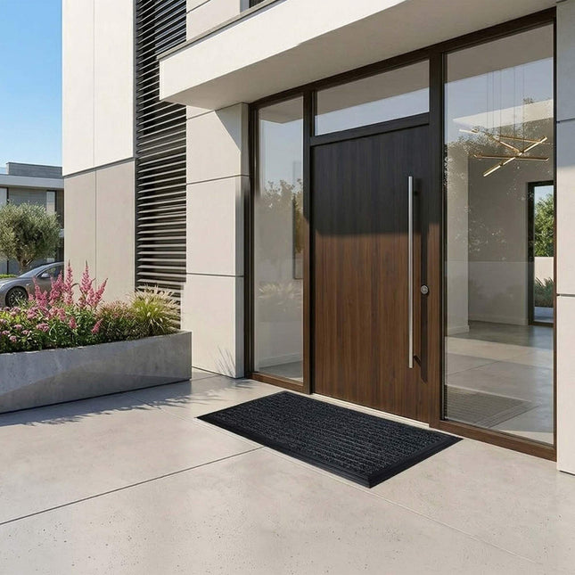 Entrance Mat With Aluminum Frame – Non-Slip, Indoor Outdoor