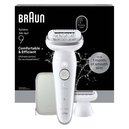 Epilator Wet & Dry, Long-Lasting Smooth Skin, Silver