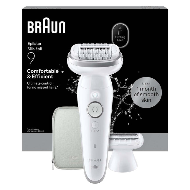 Epilator Wet & Dry, Long-Lasting Smooth Skin, Silver